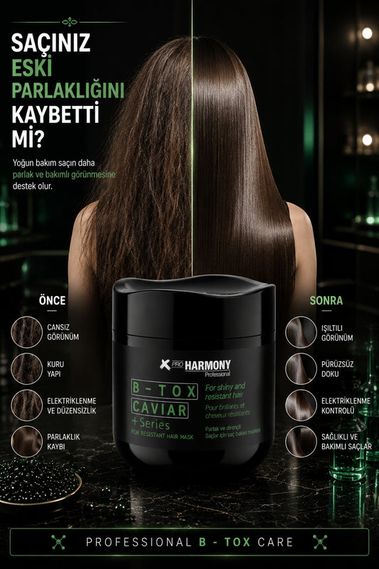 B-Tox Caviar Hair Mask Parlak ve Dirençli Saçlar İçin Bakım Maskesi 500 ml