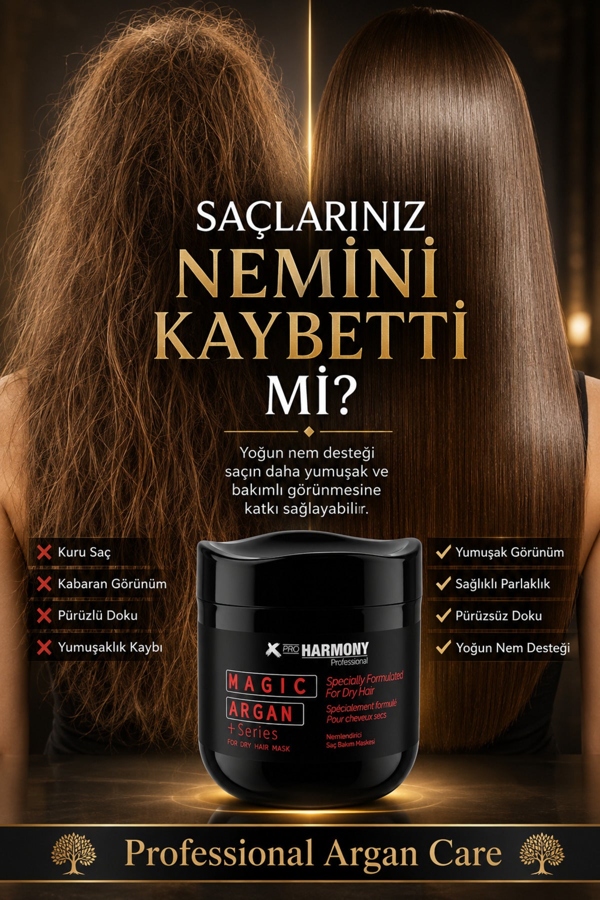 Magic Argan Hair Mask Nemlendirici Saç Bakım Maskesi 500 ml