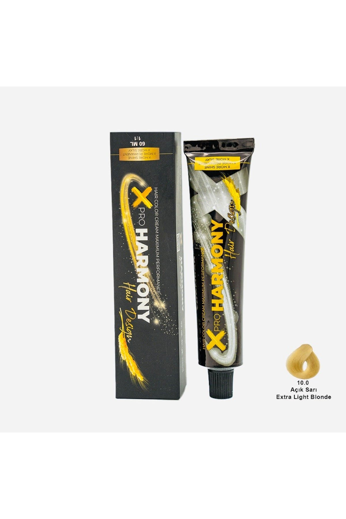 Tüp Boya 10.0 Extra Light Blonde Açık Sarı Saç Boyası 60 ml