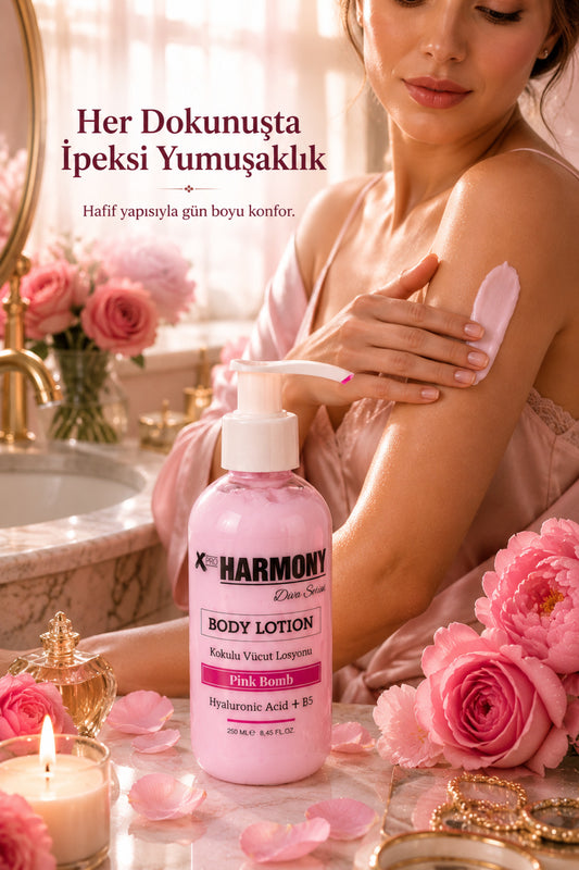 Pink Bomb Vücut Losyonu 250 ml | Yoğun Nemlendirici Body Lotion | Hyaluronic Acid + Vitamin B5