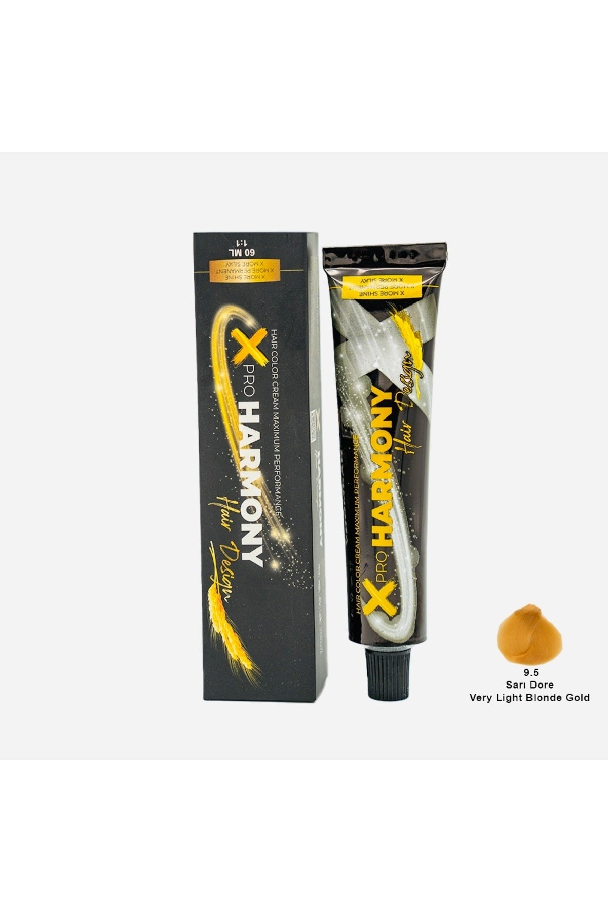 Tüp Boya 9.5 Very Light Blonde Mahogany Maun Sarısı Saç Boyası 60 ml