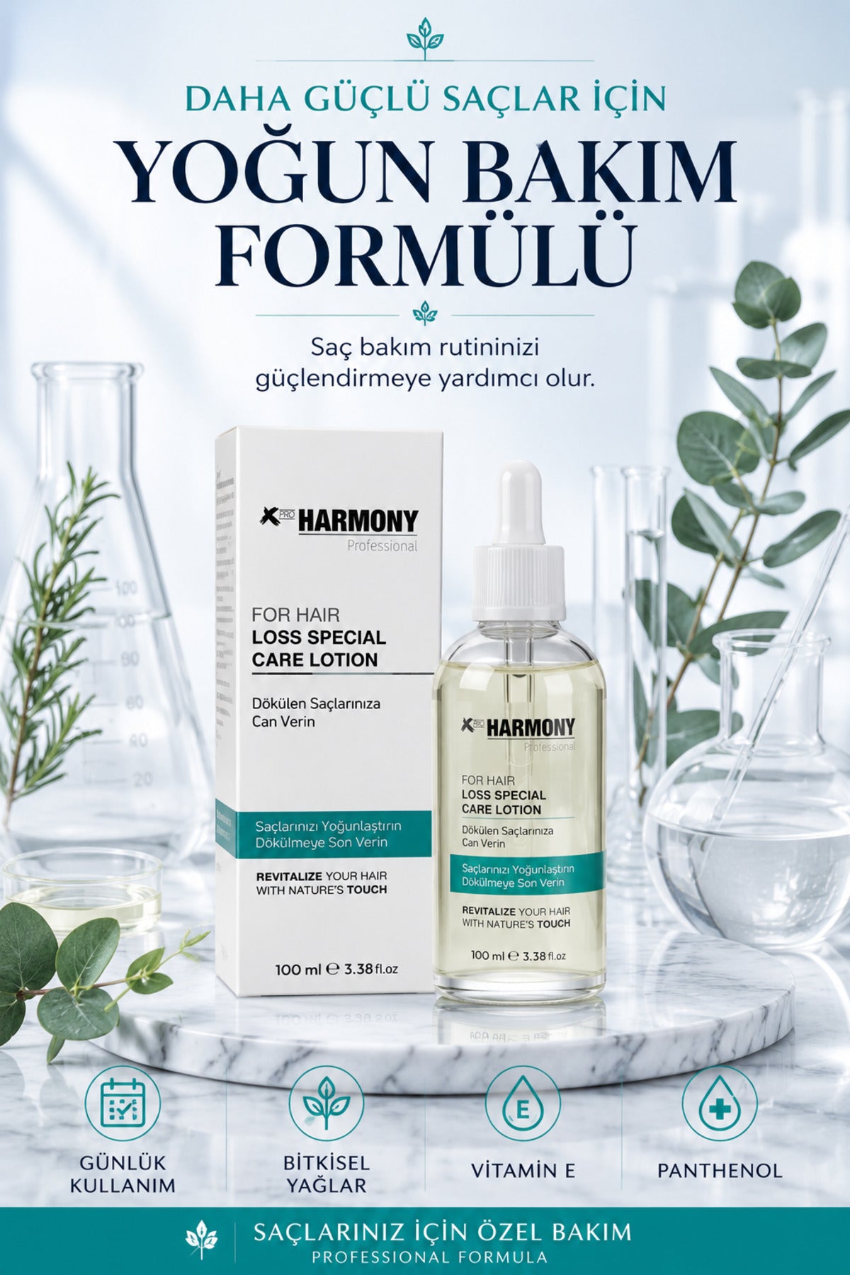 For Hair Loss Special Care Lotion Dökülme Azaltıcı Mentollü Serum 100 ml