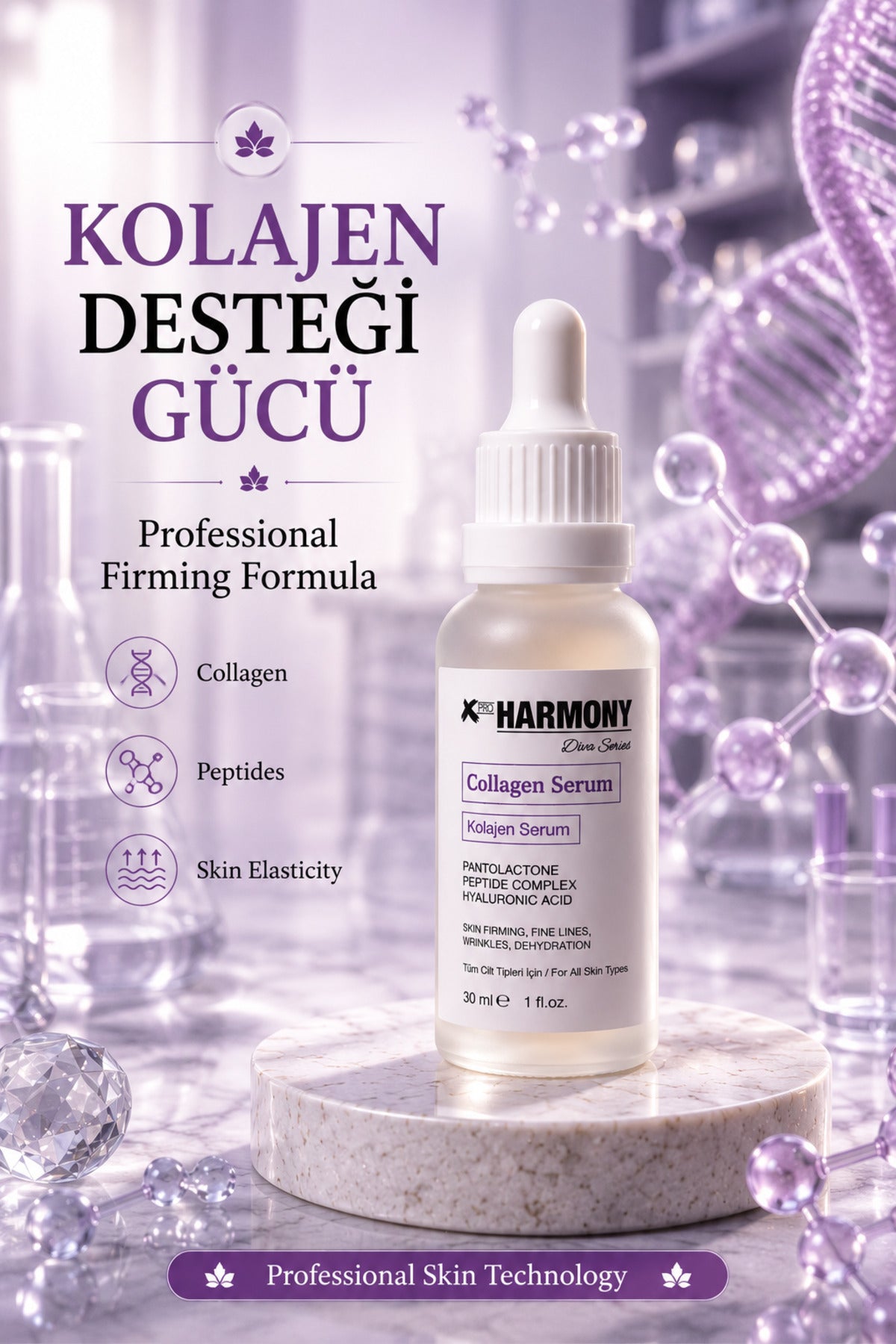 Collagen Renewal Serum 30 ml | Peptide Complex & Hyaluronic Acid