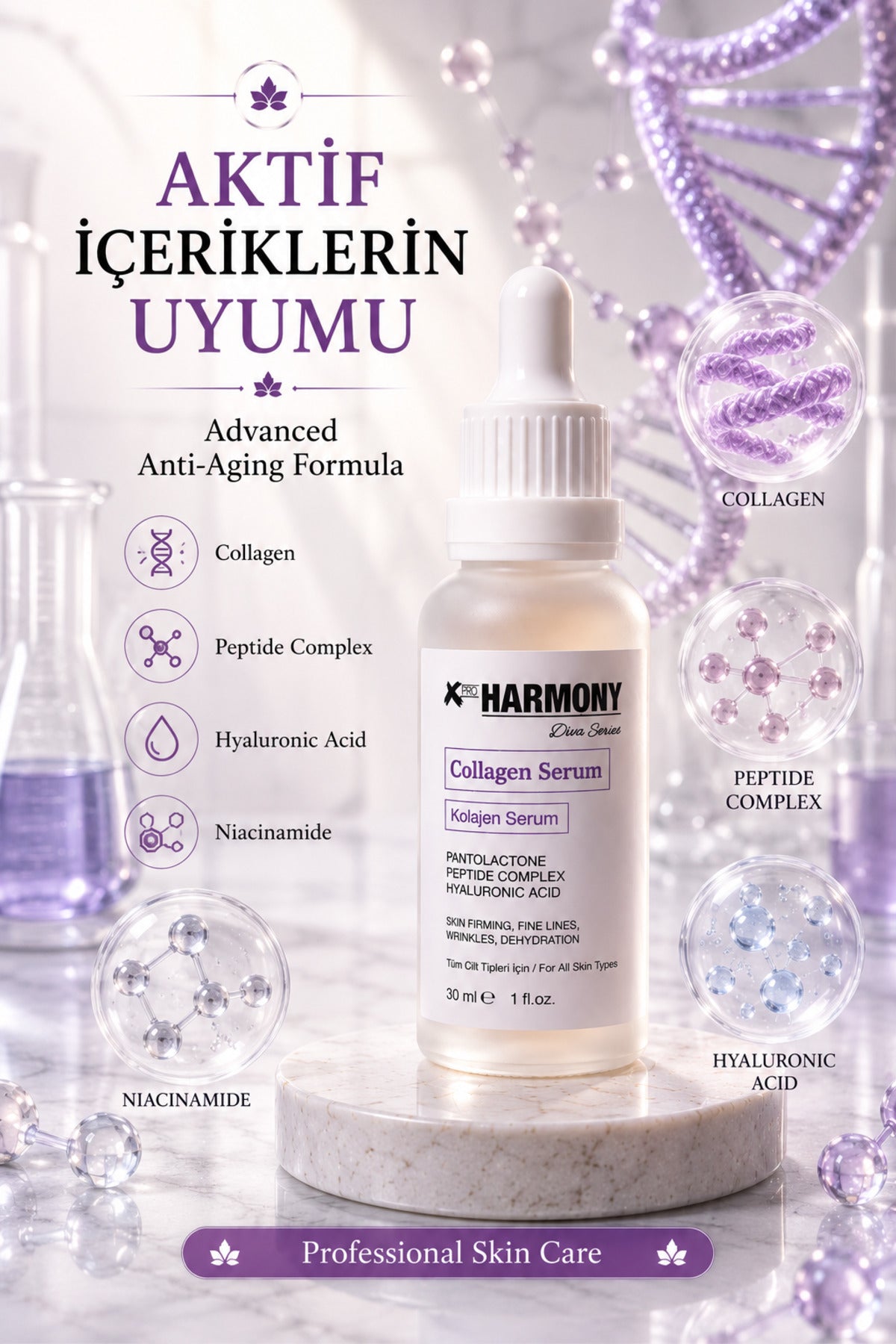 Collagen Renewal Serum 30 ml | Peptide Complex & Hyaluronic Acid