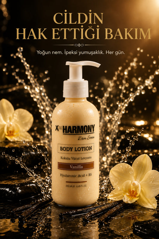 Vanilla Vücut Losyonu 250 ml | Yoğun Nemlendirici Body Lotion | Hyaluronic Acid + Vitamin B5