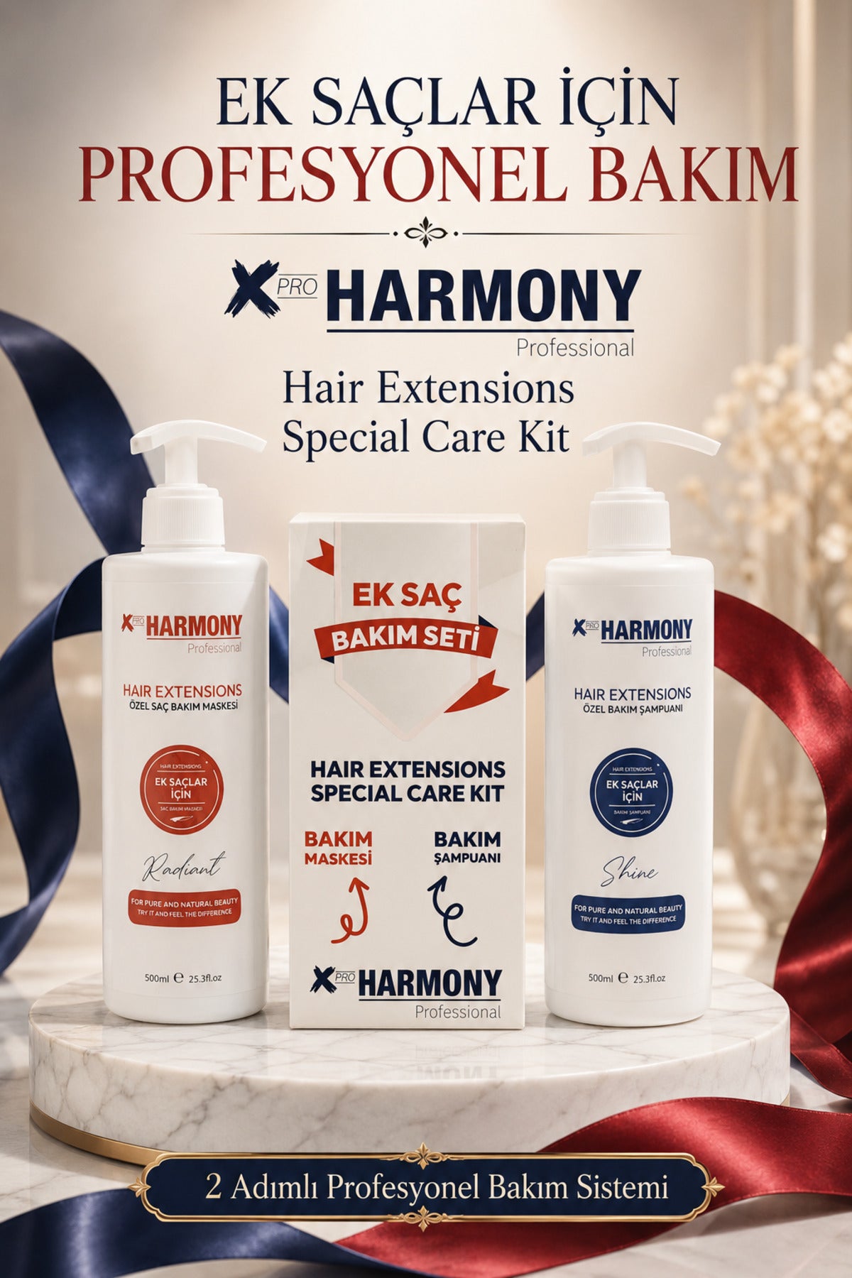 Hair Extensions Special Care Kit - Ek Saç Bakım Seti 2x500 ml