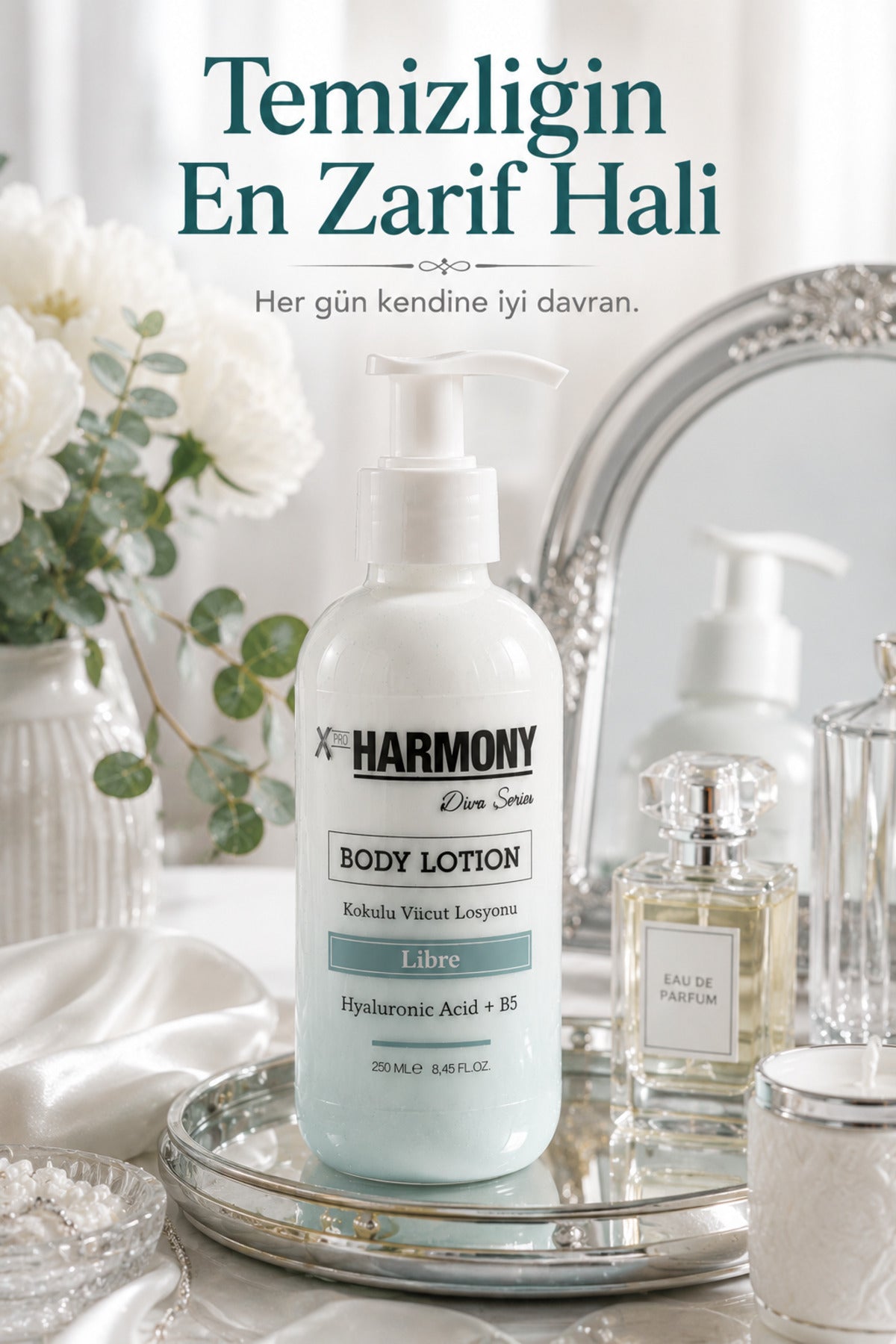 L-i-b-r-e Vücut Losyonu 250 ml | Yoğun Nemlendirici Body Lotion | Hyaluronic Acid + Vitamin B5