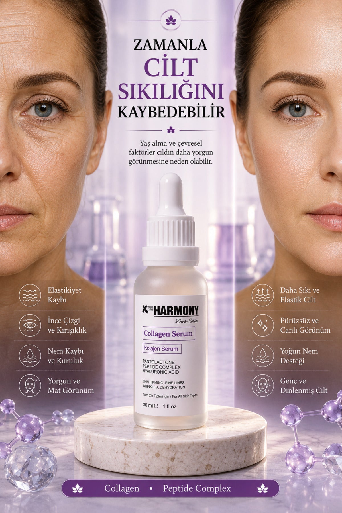 Collagen Renewal Serum 30 ml | Peptide Complex & Hyaluronic Acid