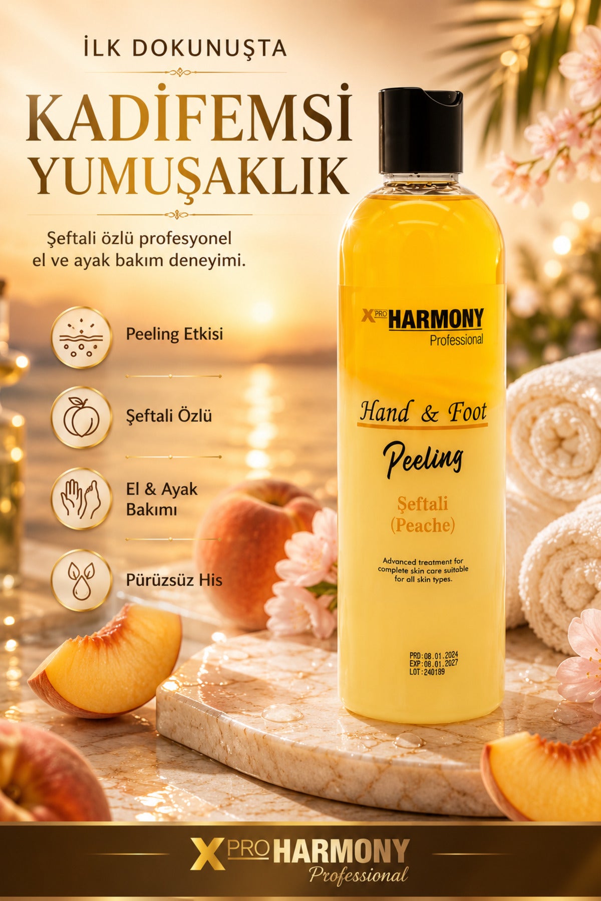 Hand & Foot Peeling Peache Şeftali Aromalı El & Ayak Peelingi 250 ml