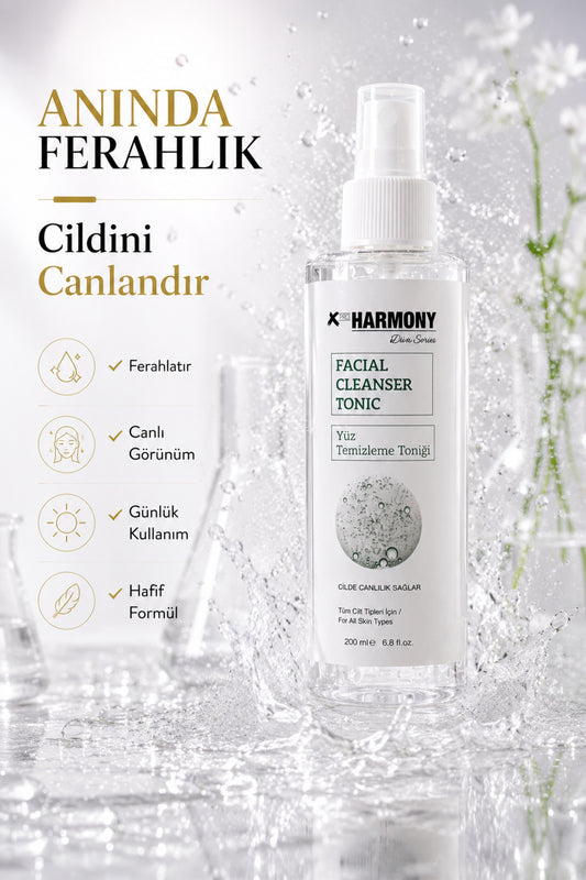 Yüz Temizleme Toniği 200 ml | Cildi Ferahlatan ve Canlandıran Günlük Tonik | Tüm Cilt Tipleri