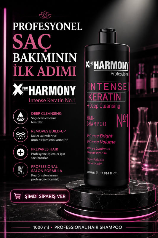 İntense Keratin No 1 Deep Cleansing Hair Shampoo Şampuan 1000 ml
