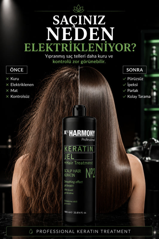İntense Keratin No 2 Hair Treatment Scalp Hair Keratin Jel Keratin 1000 ml