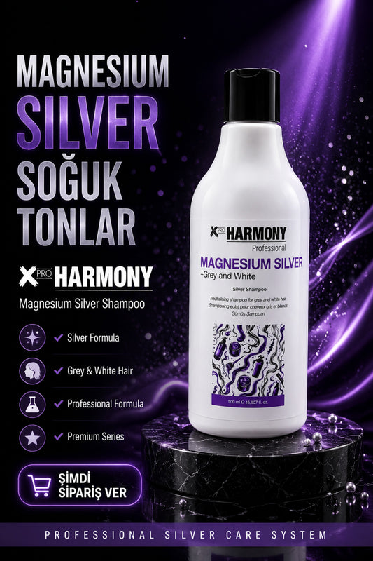 Magnesium Silver Grey And White Shampoo Gümüş Şampuan 500 ml