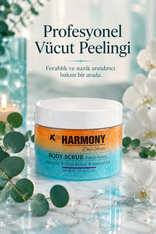 L-i-b-r-e Body Scrub 300 ml | Shea Butter + Argan Oil + Almond Oil İçeren Vücut Peelingi