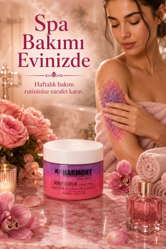 Pink Bomb Body Scrub 300 ml | Shea Butter + Argan Oil + Almond Oil İçeren Vücut Peelingi
