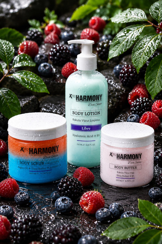 L-i-b-r-e Ritüeli 3’lü Vücut Bakım Seti 750 ml | Body Scrub + Body Lotion + Body Butter